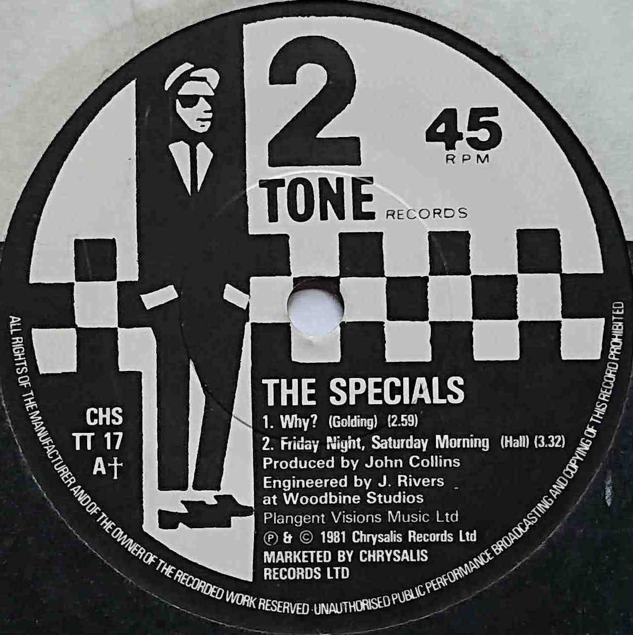CHS TT 17 Ghost town The Specials  Label